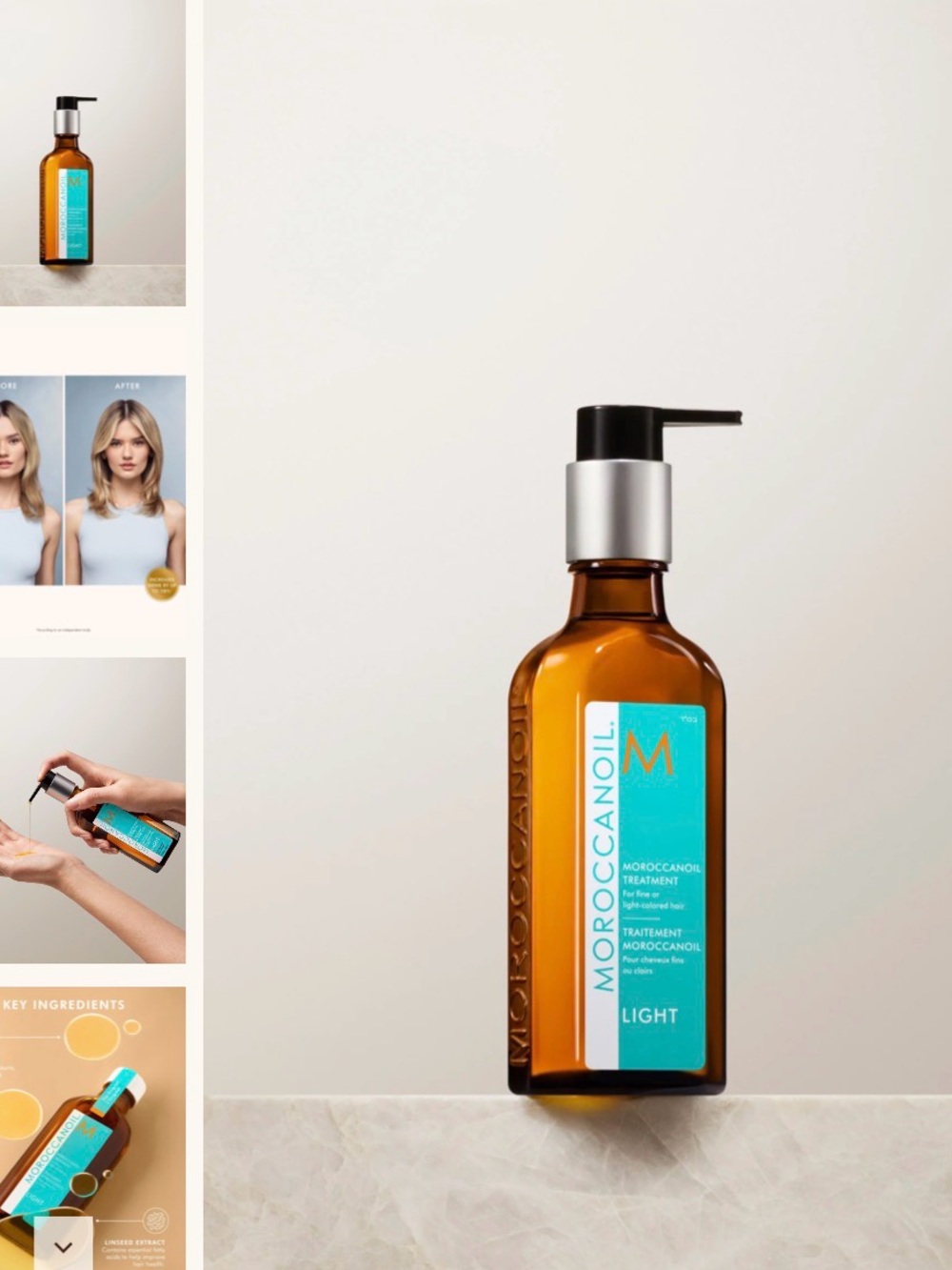 Moroccan Oil Treatment- Light 3.4oz Large size- NIB- Why pay retail? - Picture 2 of 6